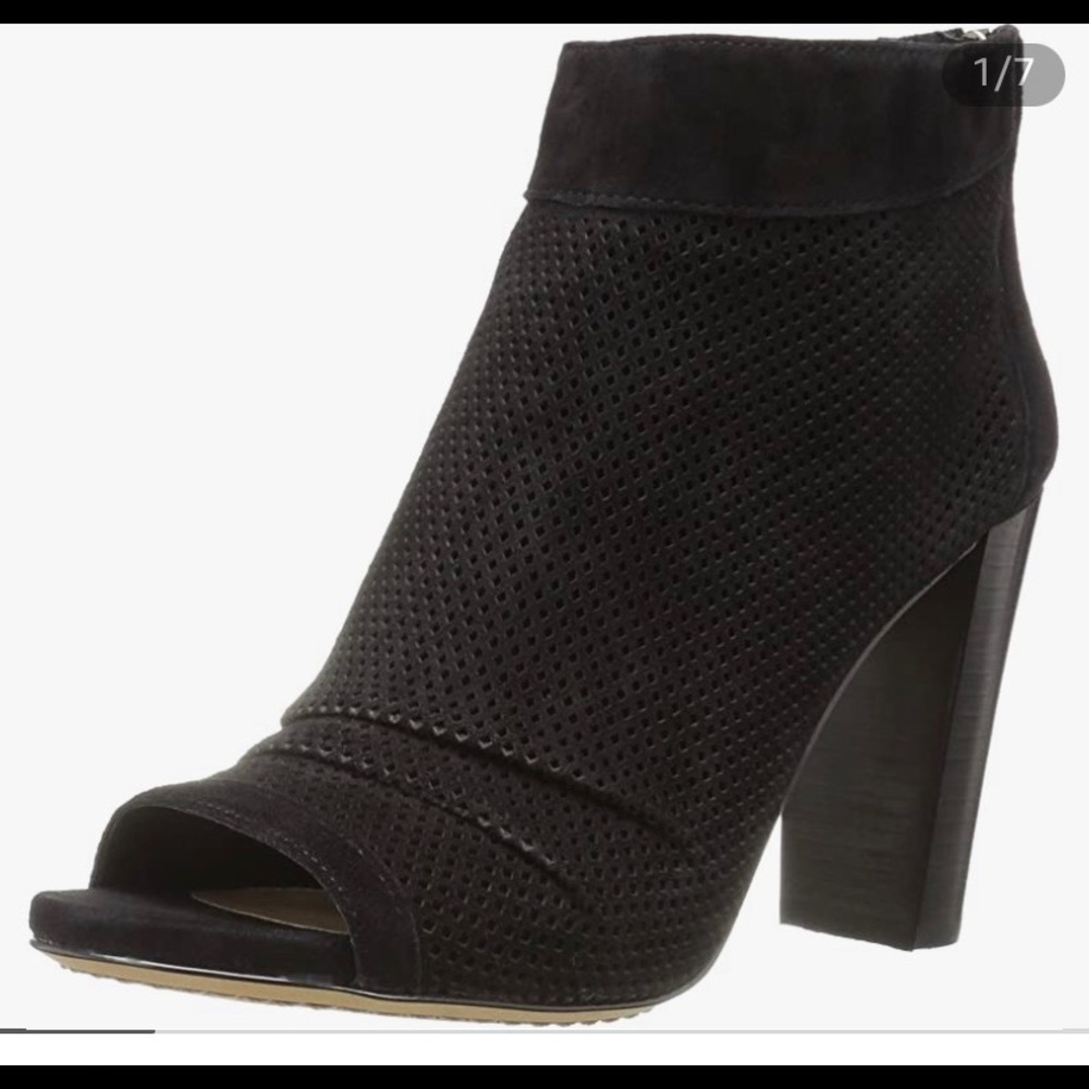 Vince Camuto - Cosima Peep Toe Suede Bootie Size 10